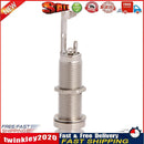 NICKEL GUITAR ENDPIN JACK 3 PRONGS THREADED CYLINDER LONG LEG Newly