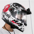 Universal Motorcycle Helmet Wiper Electric wiper Compatible with Most Visor