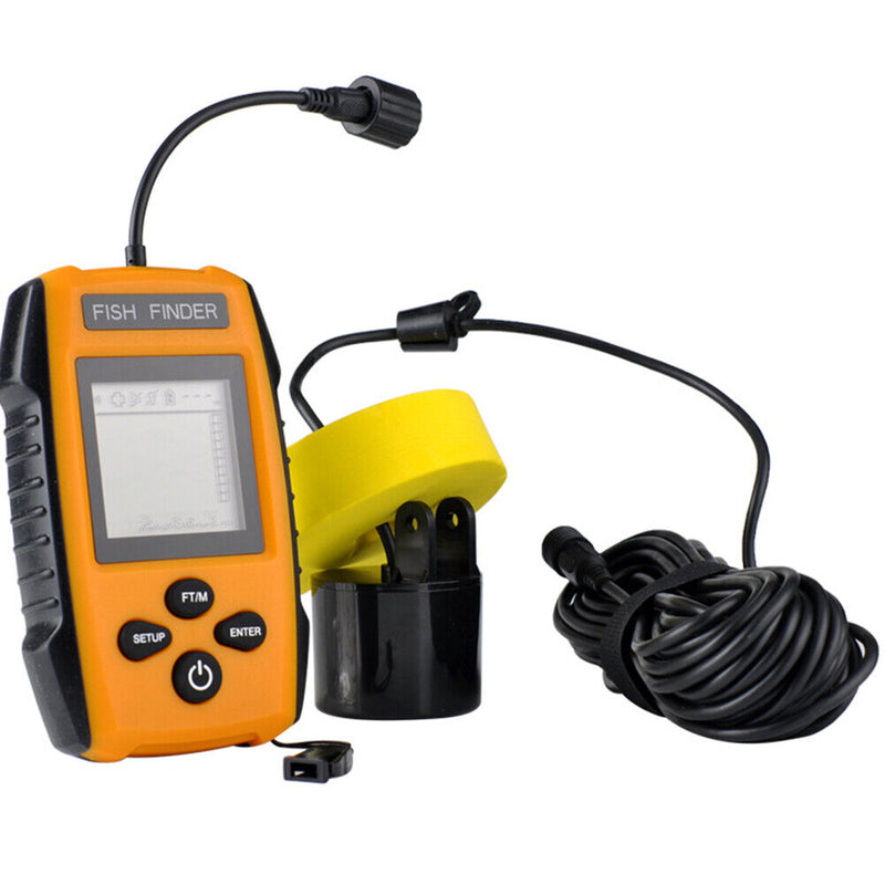 Portable 100m Wired Sonar Sensor LCD Fish Finder Underwater Fishfinder Newly