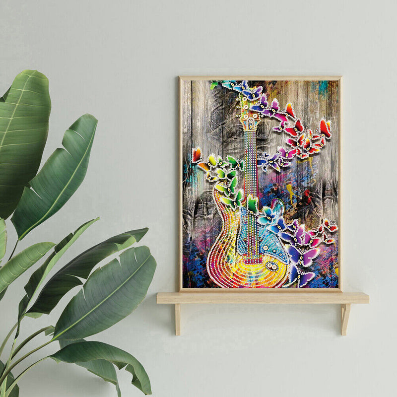 5D DIY Part Drill Special-Shaped Diamond Painting Guitar Mosaic Picture Kit