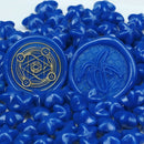 100x Star Retro Sealing Wax Bead Fire Painting Grain for Stamp (Dark Blue)