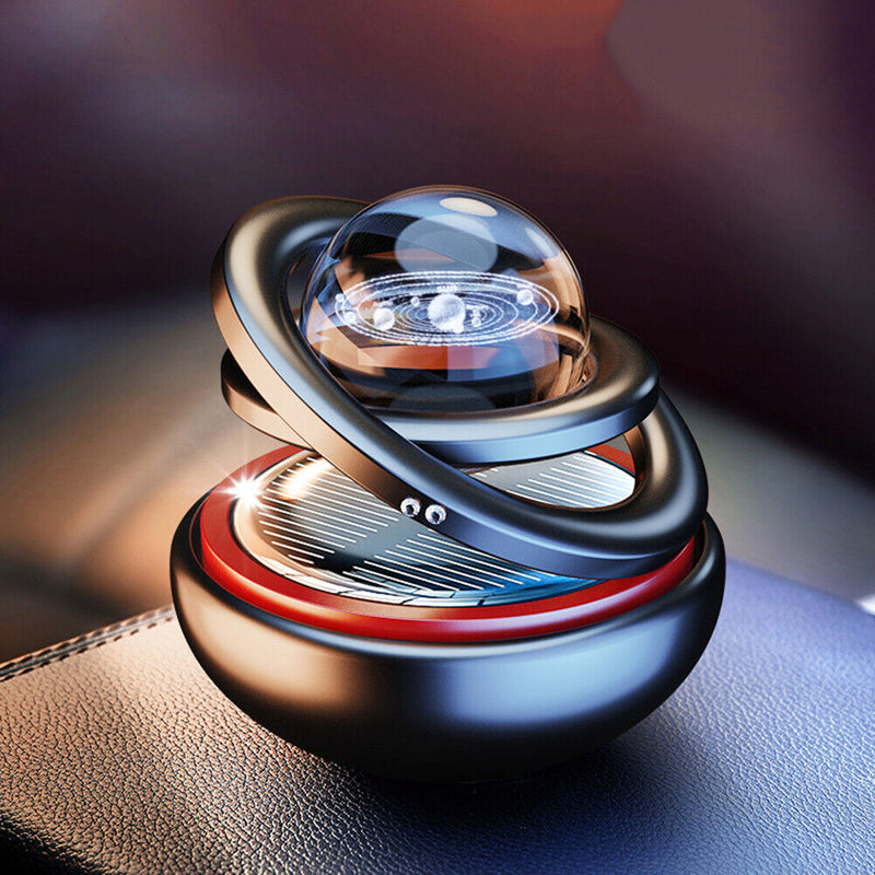 #A Solar Car Air Freshener 360 Degree Rotation Aromatherapy Diffuser Car Decorat