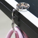 Plum Flower Pattern Folding Bag Purse Alloy Handbag Hook Po H4S0 C7Z5 Gift U9A0
