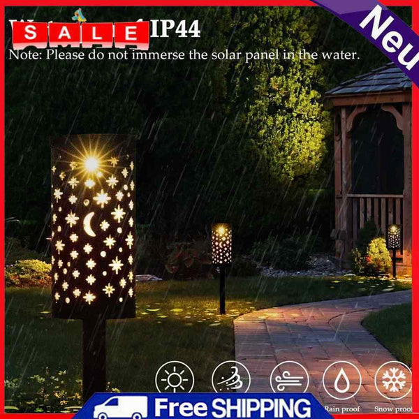 Creative Garden Solar Hollow Lantern Lawn Lamp LED Moon Star Ground Light