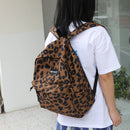 Fashion Women Zebra Leopard Printing Rucksack Students Large Capacity Handbags