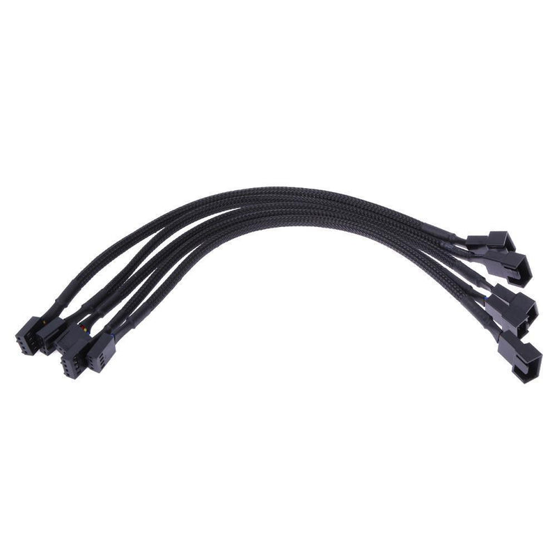 12" 5PCS 4-Pin PWM Chassis Fan Expansion Makes Connection Cable for Compu