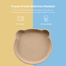 Baby Silicone Sucker Cartoon Feeding Dining Plate Non-Slip BPA Free Kids Bo
