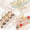 Claws Metal Hair Clip Hair Crab Clamp large grip clip Claws Flowers Rhinestones