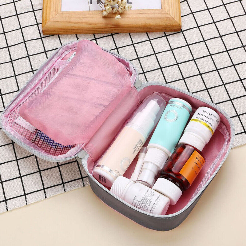 Portable Emergency Medical Bag Outdoor First Aid Drug Storage Bags (Pink) Newly