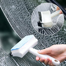 Double Sided Glass Wiper Scraper Mirror Cleaning Brush for Bathroom Kitchen