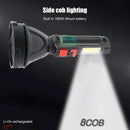 Rechargeable USB Portable Flashlight Waterproof Powerful Mountaineering Torch