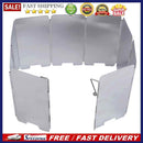 9-plates Foldable Camping Stove Wind Shield Screen Cookout Picnic Windbreak