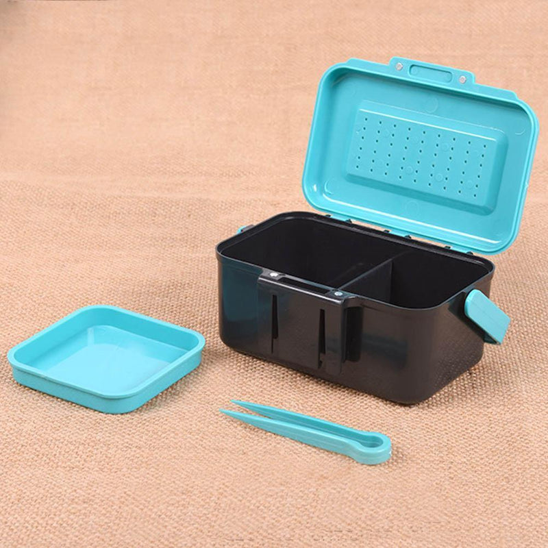 akaddy Breathable ABS Plastic Fishing Bait Earthworm Worm Lure Tackle Storage Bo