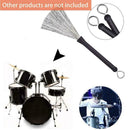 Drum Sticks Brushes Kit?Jazz Folk Acoustic Music w/ velvet black bag V4Y8