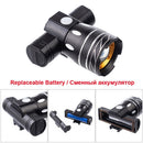 Rechargeable T6 LED Headlight 15000LM Flashlight Bicycle Lights Bike Headlight
