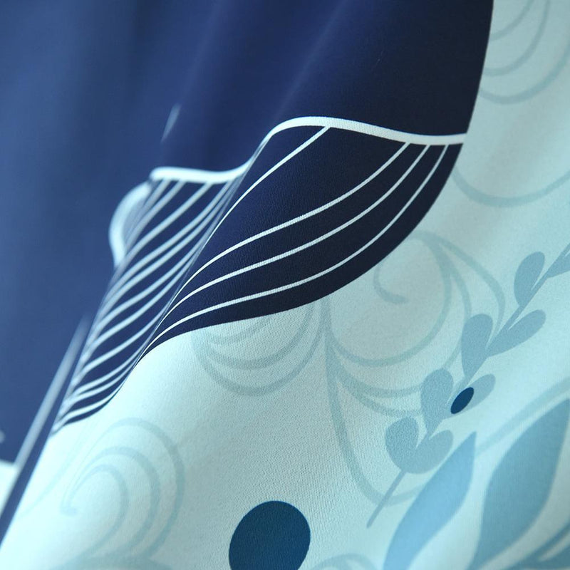 Japanese Digital Printed Short Sheer Kitchen Doorway Curtains Home Decor (D