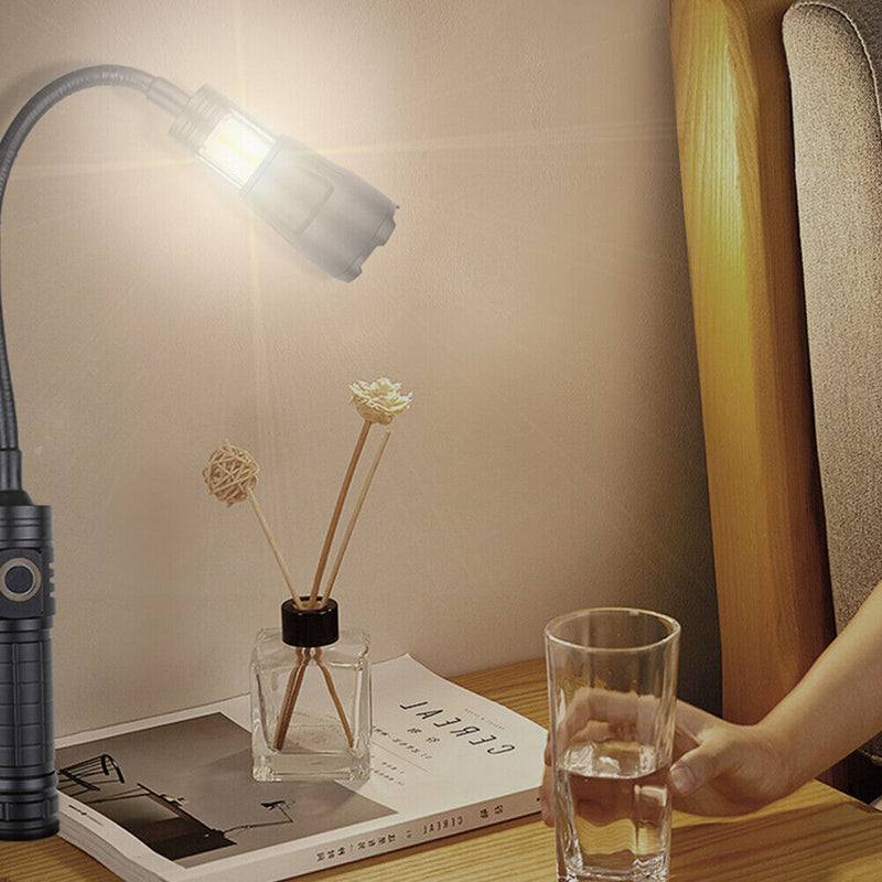 3 in 1 XHP50+COB LED Camping Lights Telescopic Zoom Waterproof Flashlight