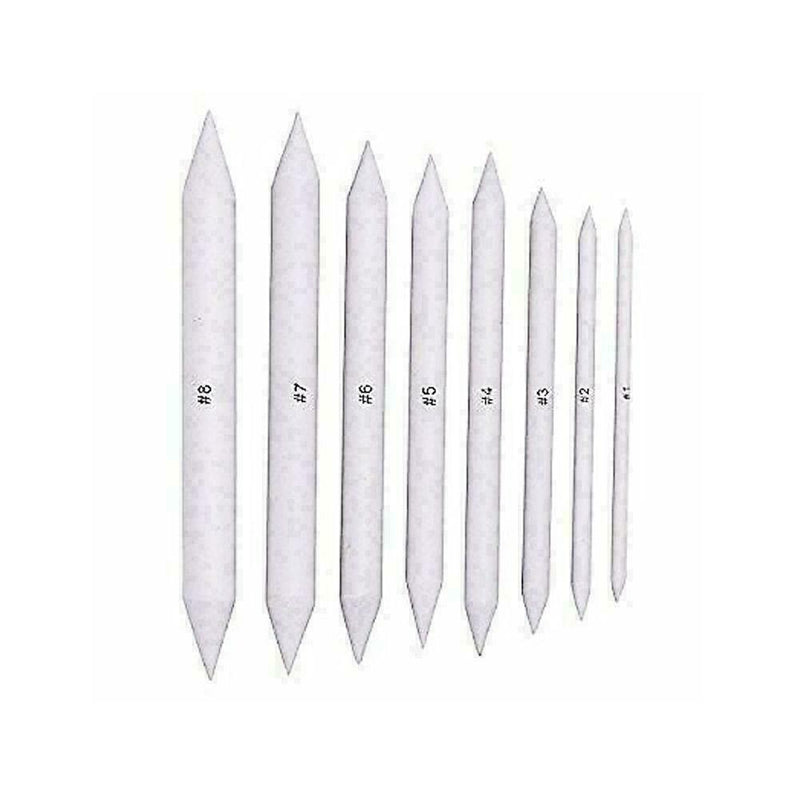 8Pcs Durable Paper Stump Tortillon Sketch Pens Art Drawing Z9M3 O5M6 R6S5