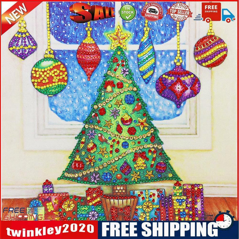 5D DIY Special Shaped Diamond Painting Christmas Tree Embroidery Craft Kits