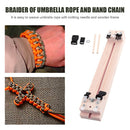 DIY Adjustable Length Umbrella Rope Bracelet Weaver Wooden Frame Tool Kit Newly