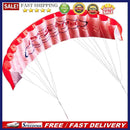 Dual Line Stunt Parafoil Parachute Rainbow Sports Beach Kite (Red)