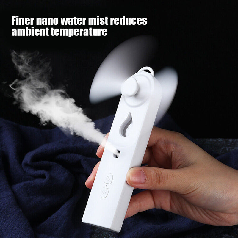 2 in 1 Water Spray Mist Fan Portable Mini Fan Cooling Air Conditioner Humidifier