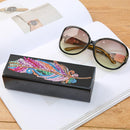 DIY Diamond Painting Leather Sunglasses Storage Box Portable Glasses Case Newly