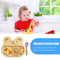 Baby Dining Plate Anti-fall Toddler Tableware Set Children Feeding Bowl Spoon