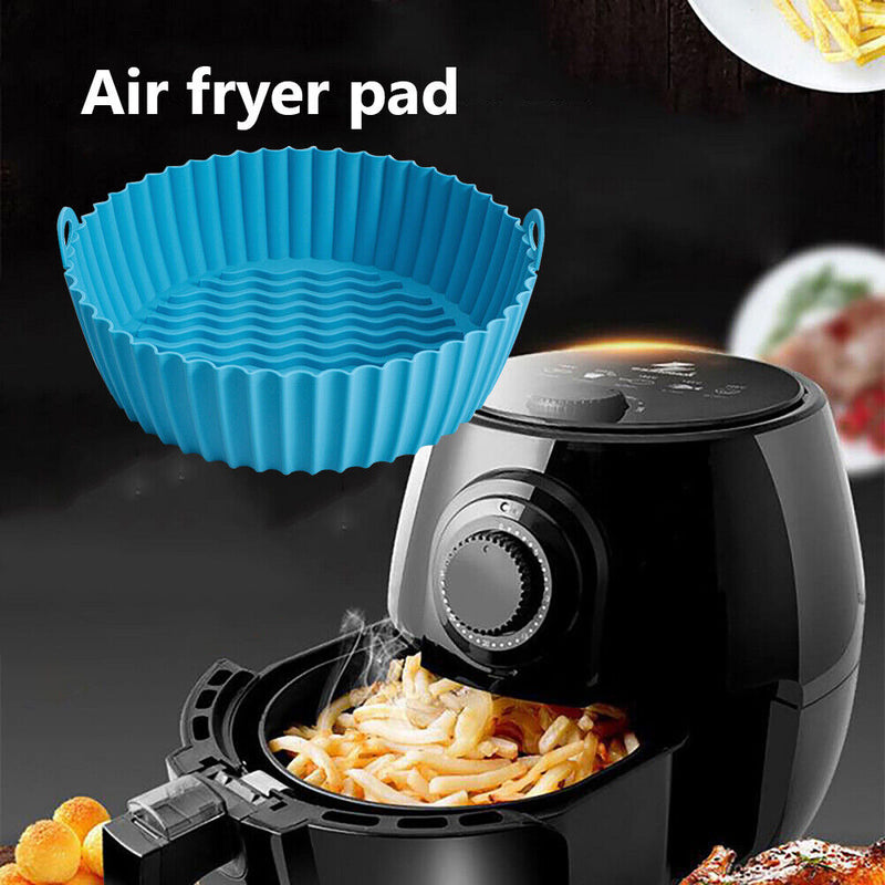 #A Silicone Air Fryers Basket Kitchen Gadgets Air Fryer Pot for Oven Steamer Coo