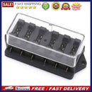 YJ-FB017 Automotive Circuit Blade Fuse Box 6 Ways Car Boat RV Block Holder