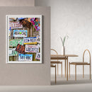 License Plate Oil Paint By Numbers Wall Art Posters Picture Craft Decorations
