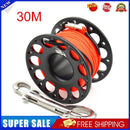 Scuba Diving Spool Finger Reel for Underwater Fishing Cave Dive (30m Black)