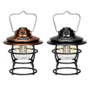 Camping Lantern 3 Gears Retro Tent Light for Travel Hiking Emergency (Bronze)
