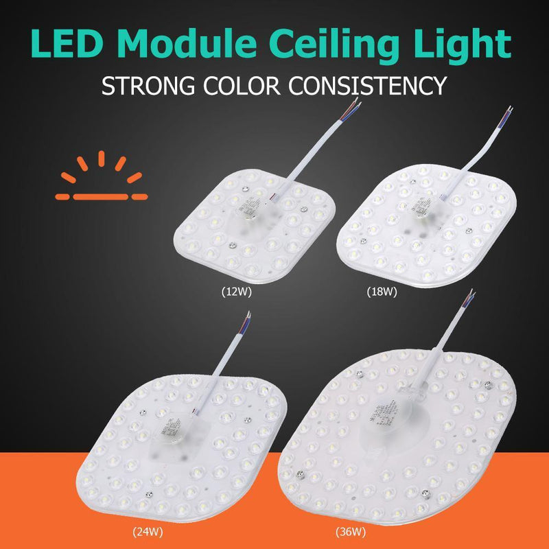 5pcs 24LED Module 12W Magnet Source Replace Ceiling Light(White Light)