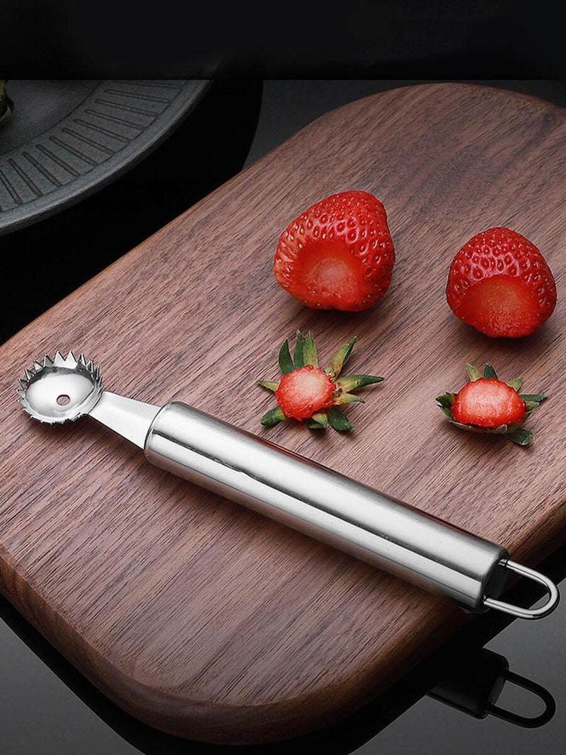 Steel Tomato Corer Strawberry Huller Stem Remover Fruit Leaf`