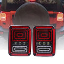 2PCS LED taillight 2nd generation EU for Jeep Wrangler 07-16/07-15 brake flashing