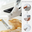 Kitchen Spray Cleaning Brush Set Long Handle With Removable Brush Dispenser