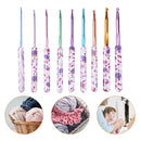 9pcs Knitting Needles Handmade Crafts Aluminum Crochet Set for Sewing Weave Tool