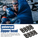 8pcs Replacement Zipper Pull Metal Zipper Slider Clothing Zip Broken Buckle