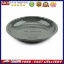 Camping Dinner Plates Enamel Outdoor Picnic BBQ Home Food Dish (Dark Green)