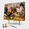 Painting By Numbers Kit DIY Flower Chicken Canvas Oil Art Picture Craft