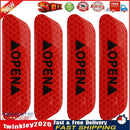 4pcs Car OPEN Reflective Tapes Warning Mark Open Car Door Stickers (Red) Newly