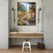 Painting By Numbers Kit DIY Street Tower Canvas Oil Wall Picture for Living R