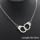 Alloy Valentine's Day Women Gift Lover Freedom Handcuff Pendant Necklace