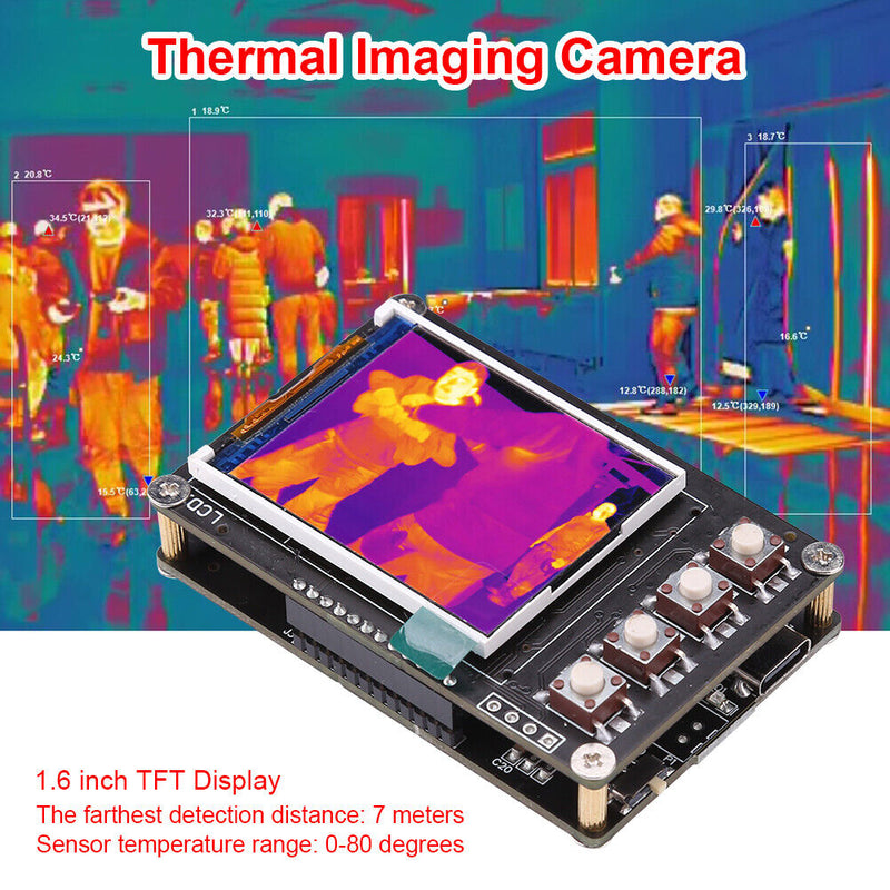 TFT Display Infrared Thermal Imager Sensor AMG8833 Thermometer (No Battery)