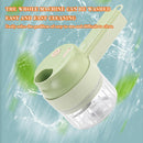 3in1 Handheld Electric Vegetable Cutter Set Durable Crusher Kitchen Tool`