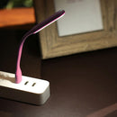 LED USB Lamp Mini Portable Laptop Book Reading Desk Night Lighting (Pink)