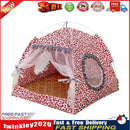 Dog Bed Cat Tent House Mat Puppy Kennel Cushion Pet Pad Supply (Pink S) Newly