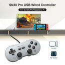 8Bitdo SN30 Pro USB Wired Gamepad Controller Console Vibration Burst Joystick