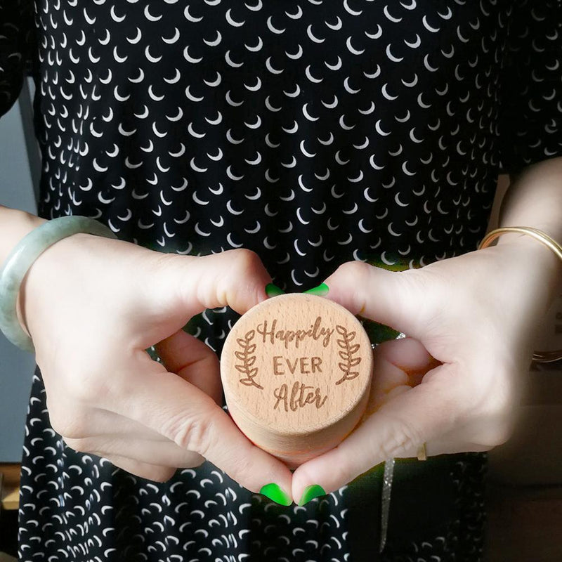 Rustic Wedding Wood Ring Box Holder Jewelry Customized Bearer Box (JM01536)